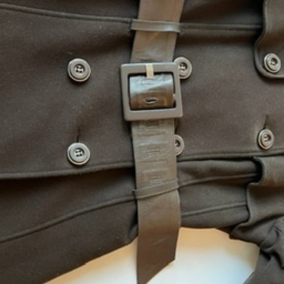 Mackage Brown Wool Double-Breasted Coat Size M! - Picture 13 of 16